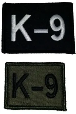 Nouveauté Ecusson brodé K-9 avec dos velcro