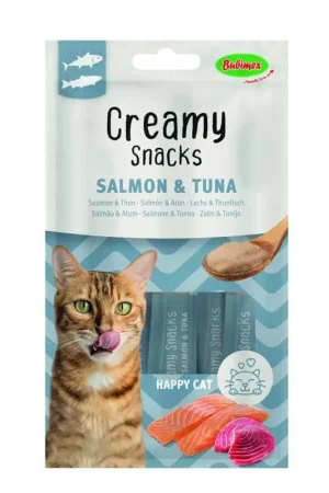 CREAMY SNACKS THON/SAUMON x4 pour chat 60gr Marque