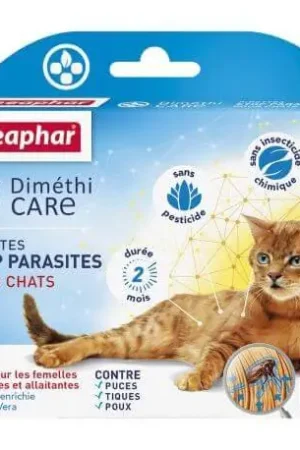 Exclusif DIMETHICARE, pipettes stop parasites pour chats - 6 x 1 ml