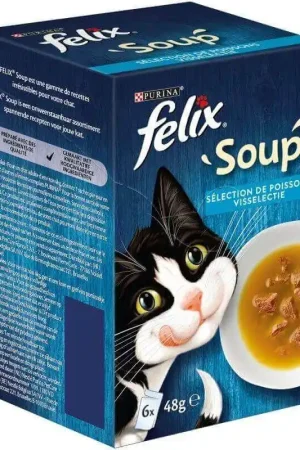 Felix Soup Sélection Poissons 6x48g Nouveauté