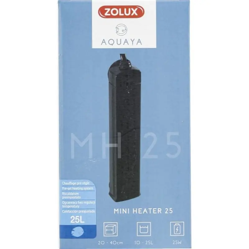 Prix Réduit Zolux Aquaya chauffage d'aquarium MINI HEATER noir 25 L