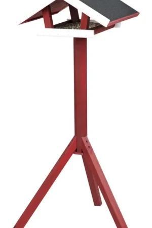 Commande En Gros Trixie - natura mangeoire oiseaux avec pied en pin rouge/blanc - 46x22x44 cm