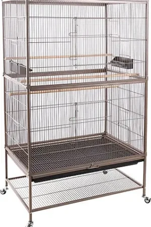 Flamingo - Volière Sumba Taupe pour Perruches et Oiseaux Exotiques - 79x52x134cm Réduction
