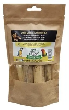 Octave Bauchant - Friandises Canne à Sucre Oiseaux - 30g Réduction