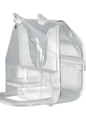 Original Ferplast - Mangeoire Transparente et Design en Plastique pour Oiseaux