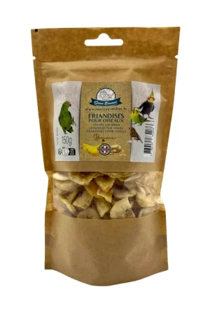 Octave Bauchant - Friandises Banane Oiseaux - 150g Prix Cassé