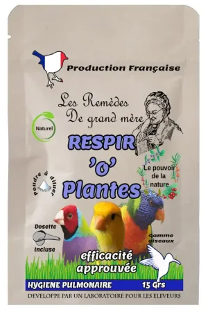 Animalgeo - RESPIR'O'PLANTES OISEAUX -SACHET-15 Grs Fait Main
