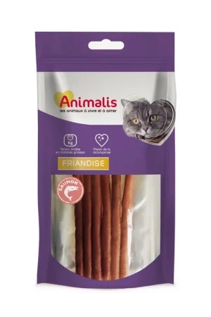 Nouveauté Animalis - Friandises Stick au Saumon pour Chat - 25g