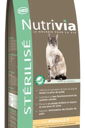 Must-Have Nutrivia - Croquettes au Poulet pour Chat Stérilisé