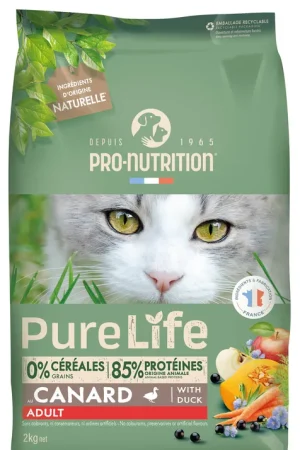 Pro Nutrition - Croquettes Pure Life Chat Adult Canard Pour Chat Acheter En Ligne