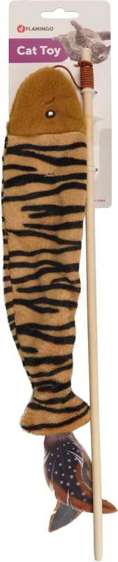 Artisanat Flamingo - Jouet Jungle Canne à Pêche avec Poisson - 45cm