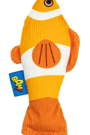 Fait Main Bam - Jouet Catnip Poisson Clown pour Chats