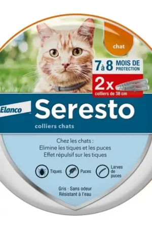 Soldes ELANCO - Collier Seresto pour Chats - x2