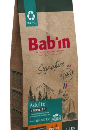 Affaire À Saisir Bab'in - Croquettes Poulet pour Chat Stérilisé