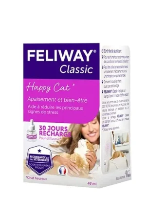 Feliway Classic - Recharge 30J pour le Stress du Chat - 48ml Seulement Aujourd’hui