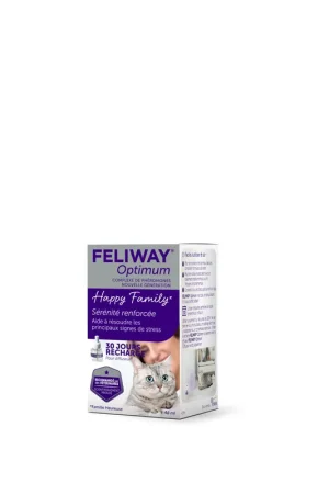 Dernier Modèle Feliway Optimum - Recharge 30J pour le Stress du Chat - 48ml