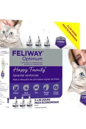 Offre Spéciale Ceva - Feliway Optimum Pack 3 Recharges pour Chat - 48ml