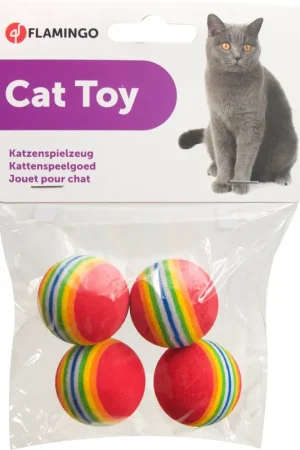 Promotion Flamingo - Jouet Dony Balle pour Chats - x4