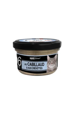 Hamiform - Les Cuisinés N°6 au Cabillaud et Crevettes pour Chats - 80g Pas Cher