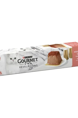 Meilleur Choix GOURMET - Pâtée REVELATIONS Mousseline au Saumon pour Chats - 4x57g
