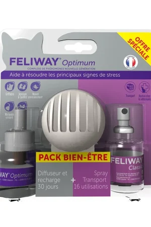 Meilleur Choix Feliway - Pack Bien Etre Diffuseur Et Spray Pour Chat