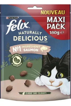 Offre Limitée Felix - Friandises Naturally Delicious au Saumon pour Chat - 180g