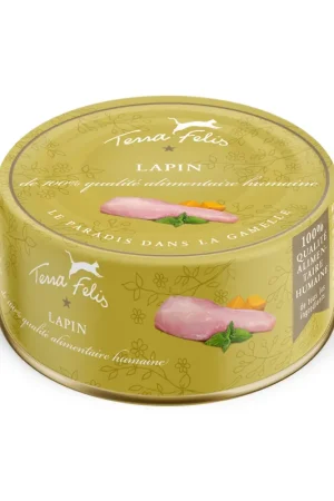 Must-Have Terra Felis - Aliment Naturel au Lapin pour Chats - 80g