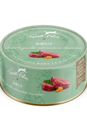 Terra Felis - Aliment Naturel au Bœuf pour Chats - 80g Solde