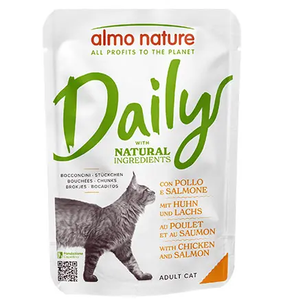 Almo Nature - Pâtée Daily Poulet Et Saumon - 70g Affaire À Saisir