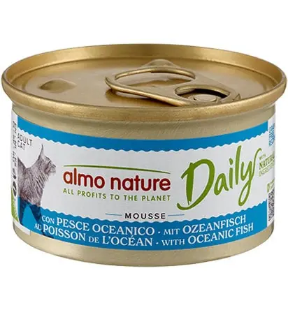 Almo Nature - Boîte Daily Menu en Mousse au Poisson de l'Océan pour Chat - 85g Livraison Gratuite