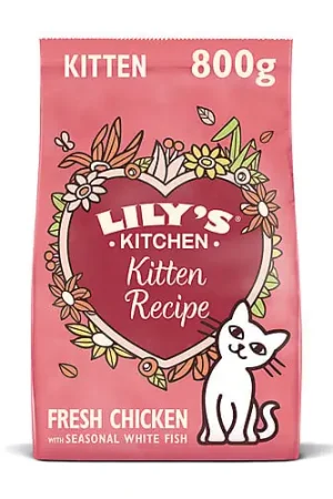 Must-Have Lily's Kitchen - Croquettes Poulet et Poisson Blanc pour Chaton - 800g