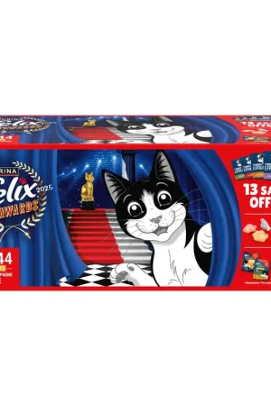 Felix - Tendres Effilés en Gelée Sélection De La Campagne Pour Chats Adultes - 44x85g (31+13 Offerts) Petit Prix