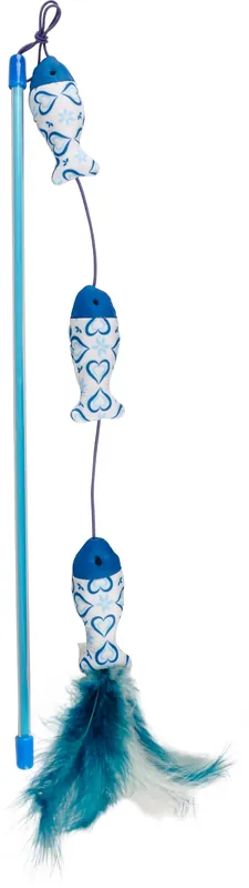 Satisfait Ou Remboursé Flamingo - Jouet Ice Canne à Pêche 3 Poissons pour Chats - 45cm