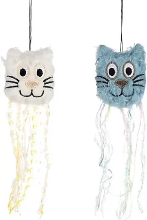 Flamingo - Jouet Peluche Rizzo Tête de Chat pour Chats - 21cm Top Vente