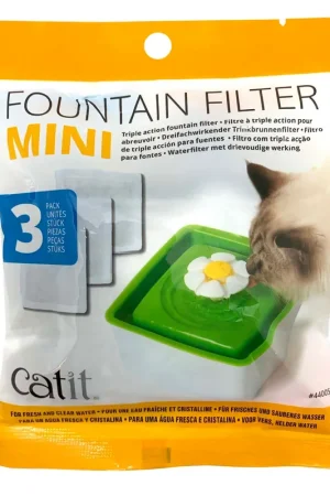 Catit - Filtres à Fontaine Triple Action pour Chat - x3 Vente Directe