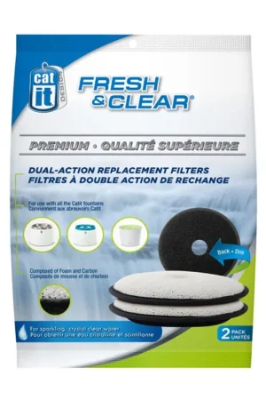 Catit - Lot de Recharge pour Fontaine à Chat Fresh & Clear pour Chat - x2 Bon Marché
