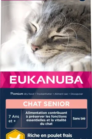 Nouvel Arrivage Eukanuba - Croquettes Chat Senior Condition Optimale Poulet