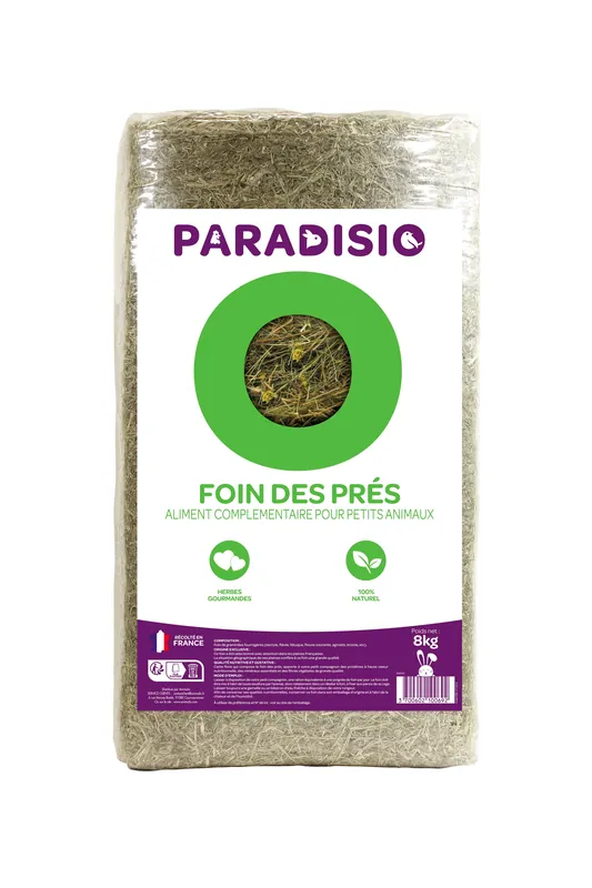 Paradisio - Foin des Prés pour Rongeurs - 8Kg Prix Cassé
