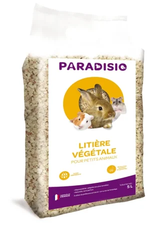 PARADISIO - LITIERE VEGETALE POUR RONGEURS - 5L Seulement Aujourd’hui