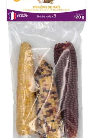 Meilleur Choix Paradisio - Epis de Mini Maïs Couleur x3 pour Rongeurs - 120g