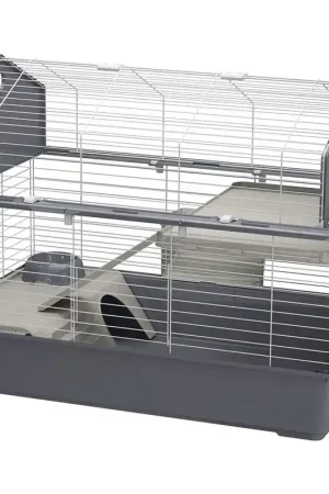 En Vogue Ferplast - Cage Barn 100 en Plastique et Métal pour Lapins - 96x57x73cm