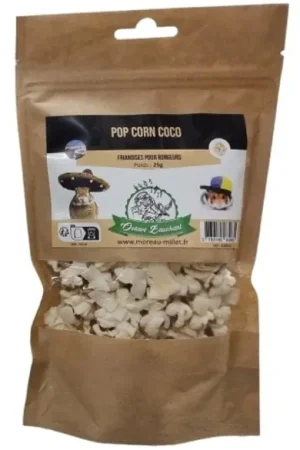 Octave Bauchant - Friandises Pop-corn Coco Rongeurs - 25g Garantie Incluse
