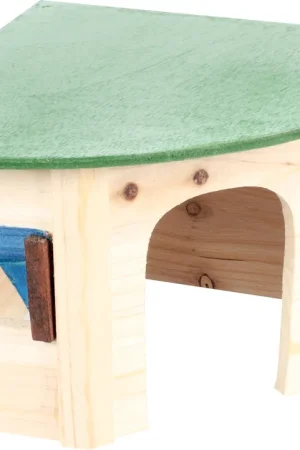 Flamingo - Maison d'Angle en Bois pour Rongeurs Solde