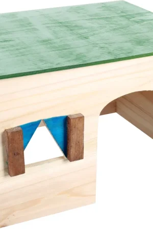 Marque Flamingo - Maison d'Angle en Bois pour Rongeurs - M