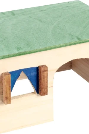 Satisfait Ou Remboursé Flamingo - Maison d'Angle en Bois pour Rongeurs - XS