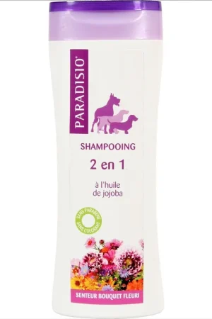 Prix Bas Paradisio - Shampoing 2en1 Senteur Bouquet Fleuri pour Chien - 250ml