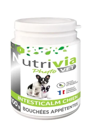 Commander Maintenant Nutrivia Vet - Bouchées Appétentes Intesticalm pour Chiens - 100g