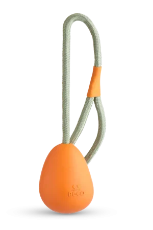 Affaire À Saisir Beco - Jouet Corde + Œuf en Caoutchouc Slinger Pebble pour Chiens - Orange