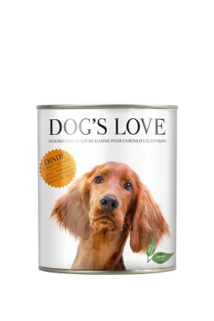 Dog's Love - Boîte Menu Complet 100% Naturel à la Dinde pour Chien Affaire À Saisir