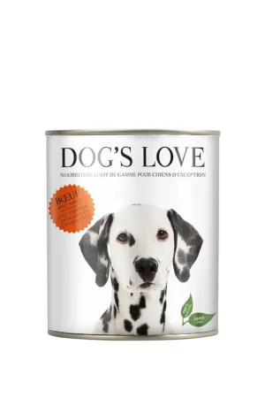 Achetez Aujourd’hui Dog's Love - Boîte Menu Complet 100% Naturel au Bœuf pour Chien
